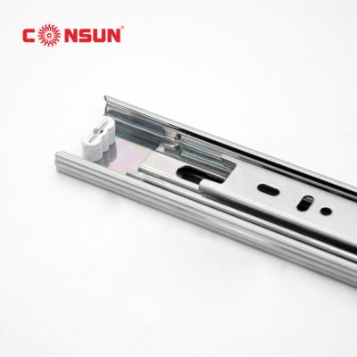 China Consun Factory OEM Furniture Full Extension Ball Bearing Slide Mute Drawer Slide Premium Drawer Slide for sale