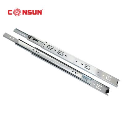 China 45mm Channel Full Extension 3 Times Telescopic Drawer Slide Modern Slide Ball Bearing Slide 4501 for sale