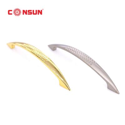 China 2021 Modern Zinc Alloy Furniture Door Kitchen Wardrobe Cabinet Handle Brass Furniture Handle for sale