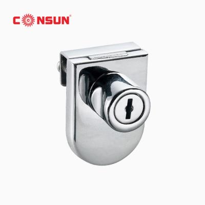 China Hot Sale Metal Easy Installation CONSUN Furniture Desk Drawer Lock Cabinet Lock Zinc Alloy Furniture Lock for sale