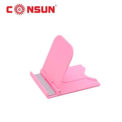 China Wholesale Adjustable Foldable Mobile Phone Holder Desk Stand Mobile Phone Holder with Anti-skid Base and Convenient Charging Port for sale