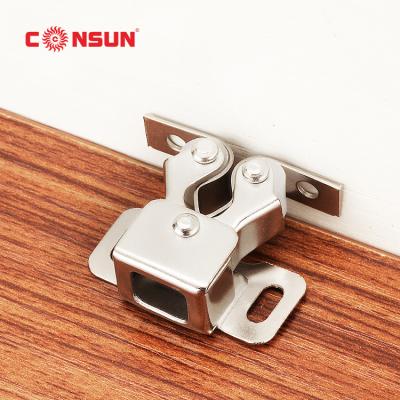 China Consun Modern Magnetic Cabinet Door Spring Double Single Roller Hook for sale