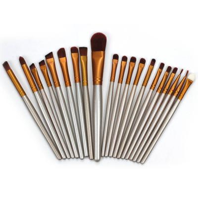 China Angular Blush Classic Vintage Base Eyeshadow Eyebrow Eyeliner Blush To Dust Concealer Contour Makeup Brushes 20 Pcs Makeup Kit for sale