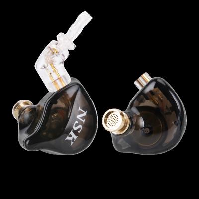 China Ear Hook NSK Wired Headphones 1DD Dynamic Hybrid Technology Wired Headphones Bass Earbuds Headphones High Fidelity Stereo Clear Sound For Musician for sale