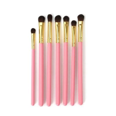 China Angular Blush Extended Aluminum Ferrules Eyeshadow Eyebrow Eyeliner Eyeliner Luxury Makeup Set Brush 7Piece for sale