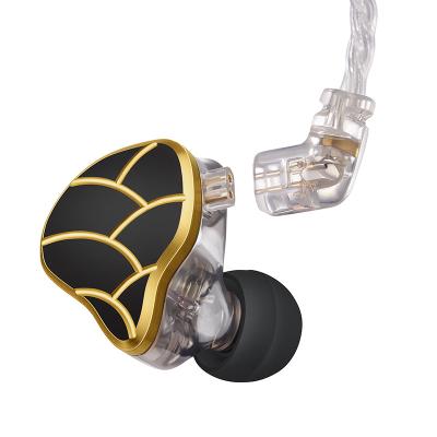 China 4BA+1DD Hybrid Earphone Hi-Fi Headset Hybrid Balanced Armature Dynamic In Ear Monitor Hi-Fi Earphone for sale