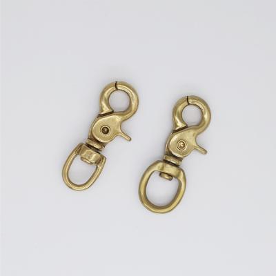 China Designer Brass Bag Accessories Free Custom Hardware D Buckle Luxury Copper Mold Snap O Rings Swivel Clasp Accessories For Pet Supplies for sale