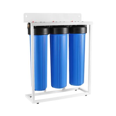 China Hotel Manufacturer [JW-3LP-20D] Triple Stage Plastic Water Filter Housing For 20