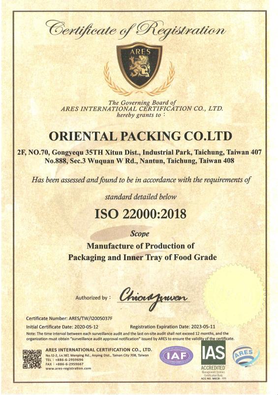 ISO22000 - ORIENTAL PACKING CO., LTD.