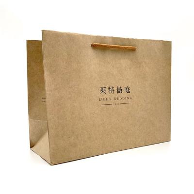 China Environmental Friendly ECO Gift Bag Paper Bag Custom Printed Your Own Logo Kraft Paper Bag for sale