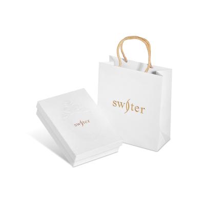 China 2020 New Design ECO Friendly Famous Brand Luxury Shopping Ambient Paper Gift Bag Custom Logo for sale