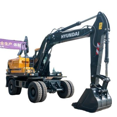 China Hotels Small bucket capacity 0.58m3 hyundai wheel excavator for sale