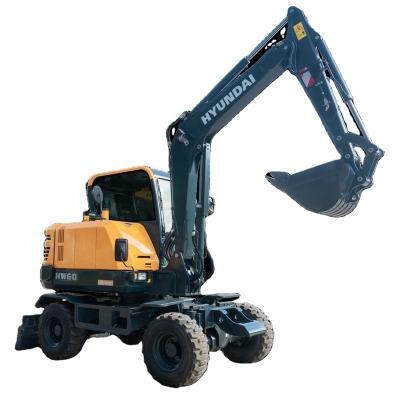 China Hotels Hyundai Excavator Manufacturer Mini Wheel Excavator 0.21m3 Bucket For Sale for sale