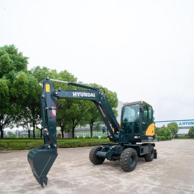 China Hotels Ready to Ship mini wheel excavator 6 ton with imported YANMAR engine for sale