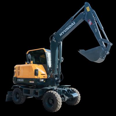 China Farms 6 ton farm usage excavator in loader log grapple loader excavator HW60ECO for sale