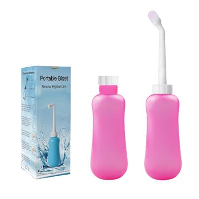 China Modern Blue 360-600ml / Pink Bottled Sanitary Equipment Portable Travel Special Leakproof Bidet for sale