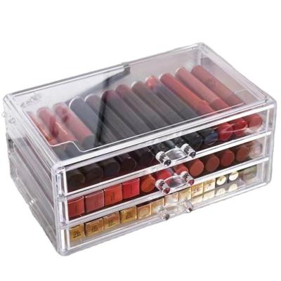 China Viable Factory Prices Are Wholesale Cheap Acrylic Makeup Organizer Jewelry Cosmetics Storage Box for sale