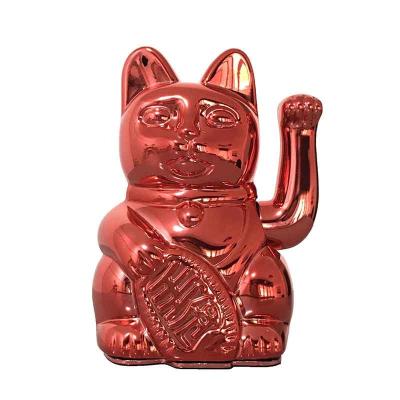 China Europe Chinese Wealth Lucky Cats Beckoning Waving Plastic Waving Arm for Fortune Home Hotel Decor Craft for sale