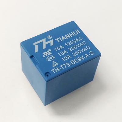 China Tianhui T73-9V-A 4pin Sealed Relay for sale