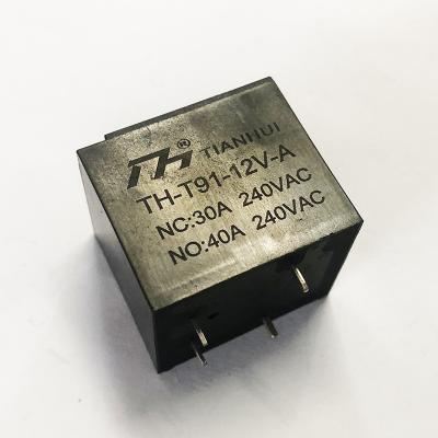 China Tianhui T91-12V-C 5pin 30/40amp PCB 12vdc Sealed Relays for sale