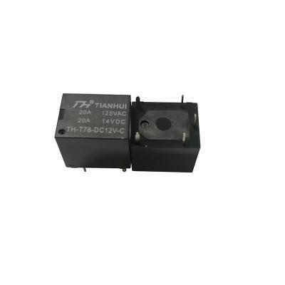 China Tianhui TH-T78-12V-C 5pin 12vdc sealed anti-theft relay for sale