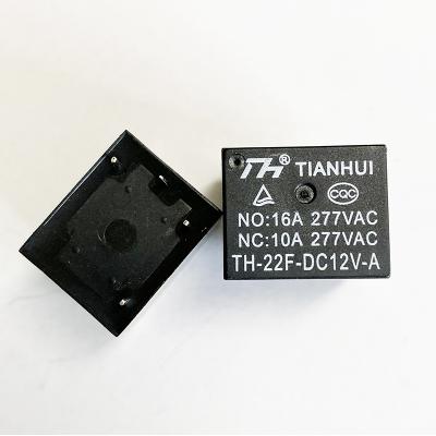 China Tianhui 22F-12V-A 4pin 12vdc sealed relay for sale