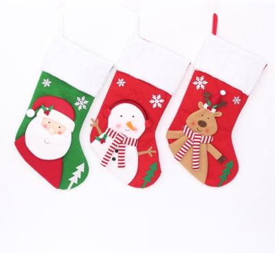 China Large Candy Gift Bag Christmas New Tree Kids Safe Decorations Stocking Socks for sale