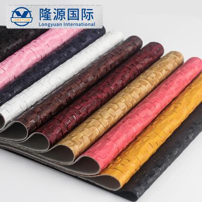 China Brush Fabric Two Tone PVC Handbag Waterproof Eco-friendly Single Calendar Leather, Or Widely Classified PVC Wallet Material for sale