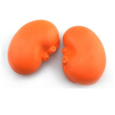 China Soft Toy High Quality Wholesale Customized PU Foam Kidney Shaped Anti Stress Toy Kidney Balls for sale