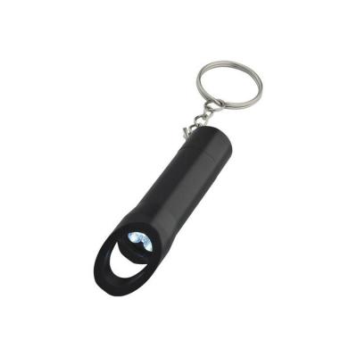 China Best Cheap Promotional Gift Led Small Torch Key Chain Metal Pocket Led Flashlight With Bottle Opener for sale