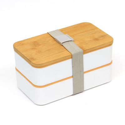 China Freshness Keeping Original Lid Lunch Container Cover Bamboo Bento Box Plastic Kids Lunch Boxes for sale