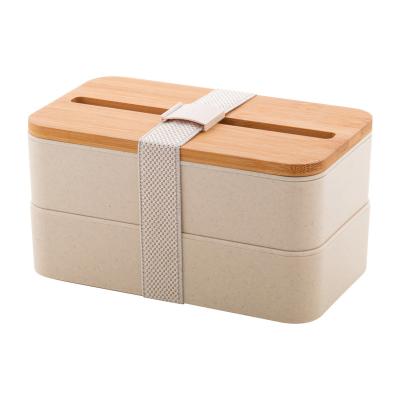 China Reusable Children Bento Lunch Box Food Container Box Bamboo Eco Friendly Keep Freshness Reusable for sale