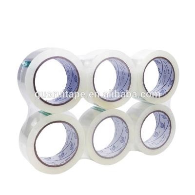 China ANTISTATIC our manufacturer clear BOPP adhesive tape with flat shrink packing horizontally for sale