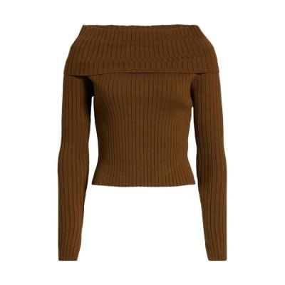 China Anti-pilling 2022 sales like hot cakes spring one shoulder light women breathable sweater for sale