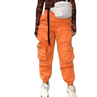 China 2022 Wholesale Breathable Streetwear Multi Color Pockets Cargo Pants Women Jumpsuits for sale