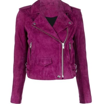 China 2022 Women's Fashion Leather Biker Jacket Clothing Wholesale Spring New PU Breathable Shorts for sale