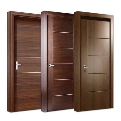 China High Quality Modern Interior Wooden Sound Insulation Custom Bedroom Door Design for sale