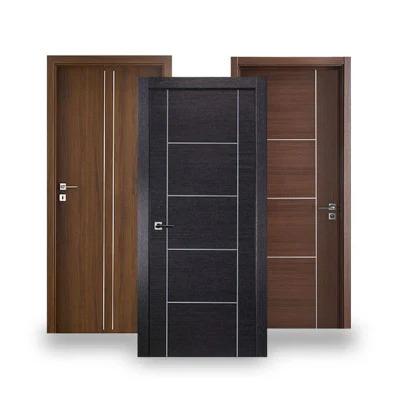 China High Quality Modern Interior Wooden Sound Insulation Custom Bedroom Door Design for sale