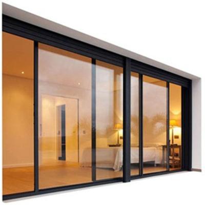 China Sound Insulation Soundproof Aluminum Sliding Doors With Double Glazed Glass For Exterior And Balcony for sale