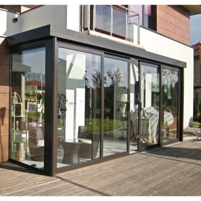 China Sound insulation commercial and residential balcony aluminum double glazing lift and sliding glass door design for sale