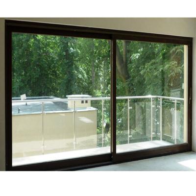 China Sound Insulation Soft End Aluminum Sliding Doors With Gas Spring And Pocket Sliding System for sale