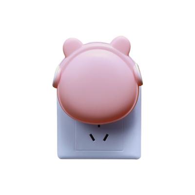 China 2021 Cheapest Modern Portable Kids Room Cute Anime Lamp Night Lighting Pink Bear Night Light for sale