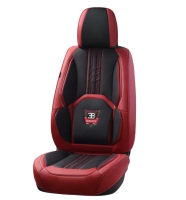 China Car Accessories 2021 Wholesale Hot Selling Easy Clean PVC Full Set Luxury Leather Universal Car Seat Cover for sale