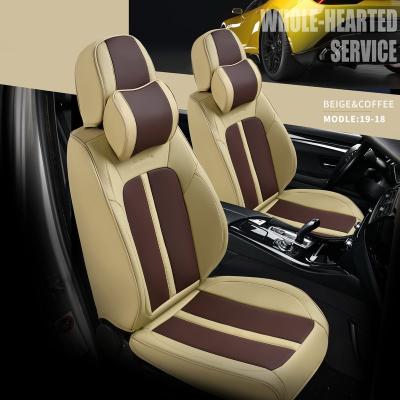 China Universal 5D Easy Clean Luxury PU Car Leather Seat Covers Full 5 Seat Car Seat Covers for Toyota Camry for sale