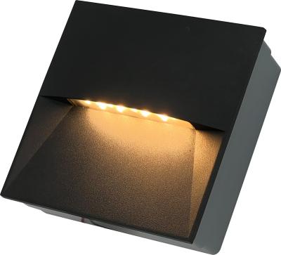 China Square Modern Aluminum Outdoor Recessed Led Step Light For Yard for sale