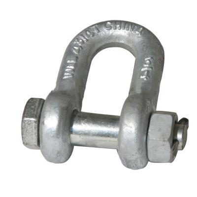 China ALLOY Category S Dee Shackle With Safety Pin for sale