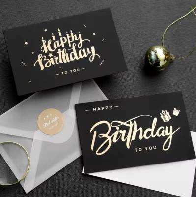 China Customizable Lightproof Happy Birthday Gift Card Recyclable Pearl Paper Envelope for sale