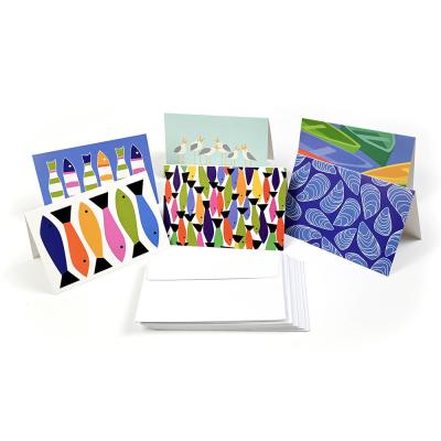 China UV and Offest Printing Thank You Card Set With Box And Envelope Folded Greeting Cards for sale