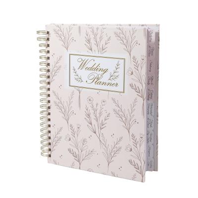 China Custom A4 A5 Spiral Journal Paper Notebooks Diary Journal Wedding Planner for Women for sale