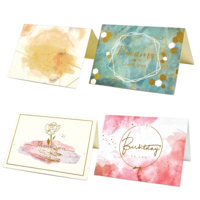 China Christmas Greeting Card White Dried Flowers Gift Wishes Message Card for DIY Decoration for sale